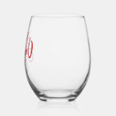 Elegant Be Joyful Holiday Design Wijnglas Zonder Voet (Links)