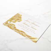Elégant Beach Destination Foil Invitation (Rotation)