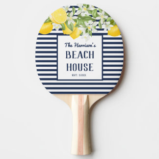 Elegant Beach House Waterverf Lemon Tafeltennisbatje