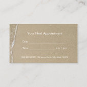 Elegant Beach & Starfish Appointinder Afsprakenkaartje (Achterkant)