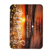 Elegant Beach Summer Wedding Save the Date Magneet (Verticaal)