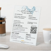 Elegant Beach Vakantiehuis Welkom Pedest Reclamebord Met Voetstuk (Insitu)