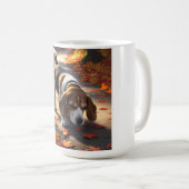 Elegant Beagle Coffee Mok (Voorkant rechts)