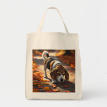 Elegant Beagle Grocery Tas