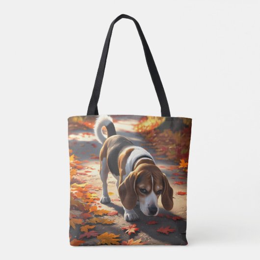 Elegant Beagle Schouder Tas (Achterkant)