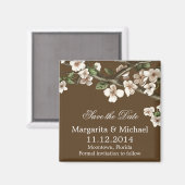 élégant, beau et simple Magnet Réservez la date (Recto/Verso)