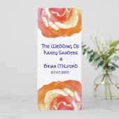 Elégant, Beau Faire-part de mariage Rose (Debout devant)