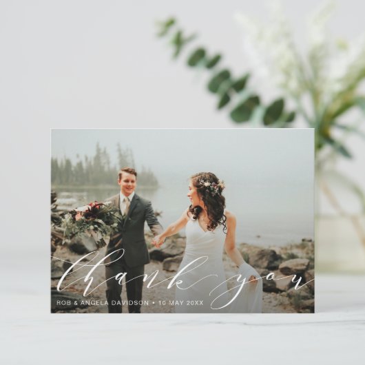 élégant beau script merci photo (Debout devant)