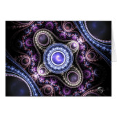 Elégant, Beau Unique Flambant Fractal Art (Devant Horizontal)