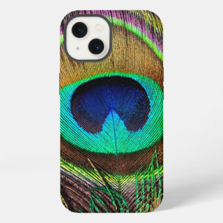 Elegant Beauful Jewel Colored Peacock Feathers iPhone 13 Hoesje