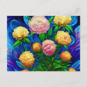 Elegant Beauful Peony Collectie Briefkaart