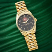 Elegant beautiful classic botanical horloge