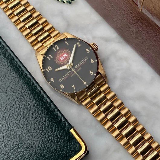 Elegant beautiful classic botanical horloge