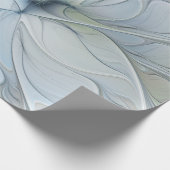 Elegant Beauty Modern Abstract Fractal Art Flower Cadeaupapier (Hoek)