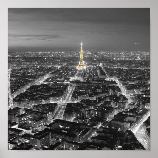 Elegant Beauty of Paris Nights Poster (Voorkant)