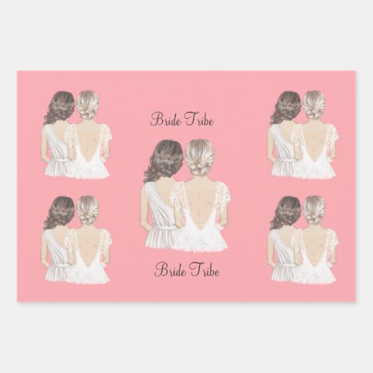 Elegant bedankt dat je mijn Bridesmaid bent Inpakpapier Vel (Voorkant)