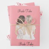 Elegant bedankt dat je mijn bruidsroze bent inpakpapier vel (In situ)