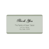 Elegant bedankt Etiket Kies je kleur