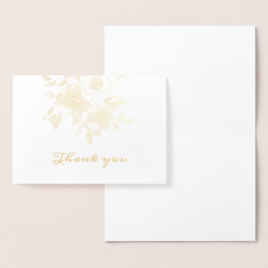 Elegant Bedankt Gold Folie Kaarten (Display)