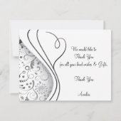 Elegant Bedankt kaarten (Achterkant)