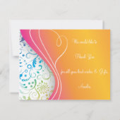 Elegant Bedankt kaarten (Achterkant)