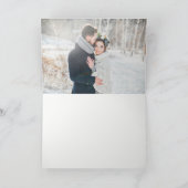 Elegant Bedankt Zwarte Script | Foto Binnen (Binnen)