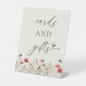 Elegant bedoeld om wilde Kaarten en geschenken te Reclamebord Met Voetstuk (Voorkant)