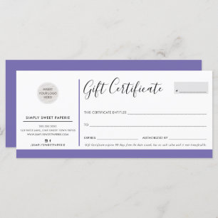 ELEGANT BEDRIJF modern chic logo paars