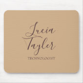 Elegant bedrijfsscriptbrij muismat (Voorkant)