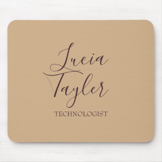 Elegant bedrijfsscriptbrij muismat (Voorkant)