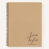 Elegant bedrijfsscriptbrij notitieboek (Voorkant)