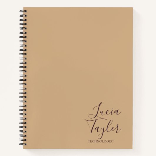 Elegant bedrijfsscriptbrij notitieboek (Voorkant)