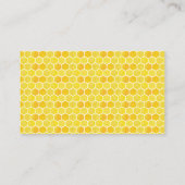 Elegant Bee and Honeycomb Diaper Raffle Informatiekaartje (Achterkant)