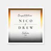 Elegant Beer Pride Bruiloft Servet (Voorkant)