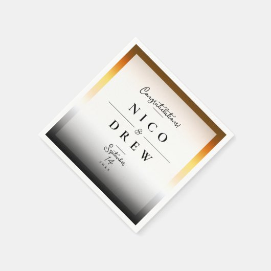 Elegant Beer Pride Bruiloft Servet (Hoek)