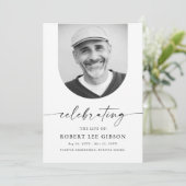 Elegant begrafenismonument viering van het leven programma (Staand voorkant)