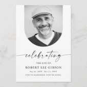 Elegant begrafenismonument viering van het leven programma (Voorkant)