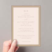 Elegant Beige Calligraphy Invitation (In situ (ordinateur de poche))
