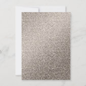 Elegant Beige Champagne Marble & Glitter Wedding Kaart (Achterkant)