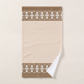 Elégant beige et Brown (Serviette à main)