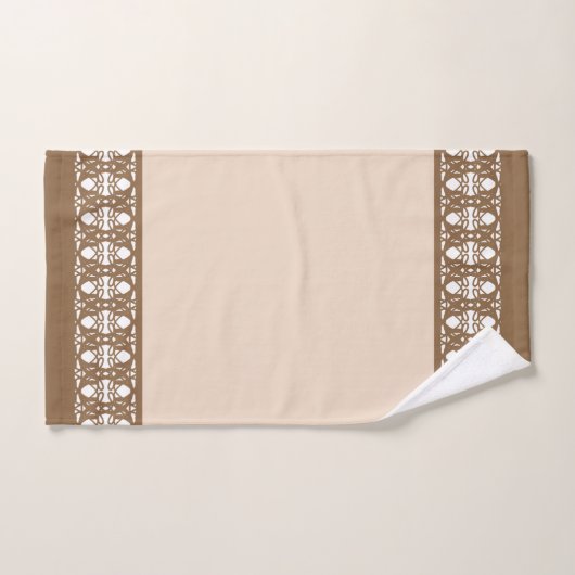 Elégant beige et Brown (Serviette à main)