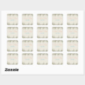 Elegant Beige Floral Sticker – Neutral Botanical  (Feuille)
