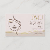 Élégant Beige & Gold PMU Fidélité (Dos)