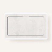 Elegant Beige huwelijkscadeau Label Badge (Achterkant)