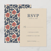 Elegant Beige Minimalist RSVP (Devant / Derrière)