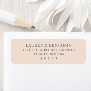 Elegant Beige Minimalistisch Etiket