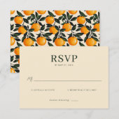 Elegant Beige RSVP Card (Devant / Derrière)