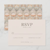 Elegant Beige RSVP Card (Devant / Derrière)