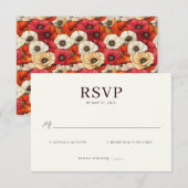 Elegant Beige RSVP Card (Devant / Derrière)