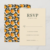 Elegant Beige RSVP Card (Devant / Derrière)